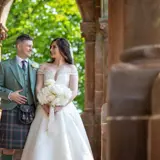 couple getting married at boclair house hotel 